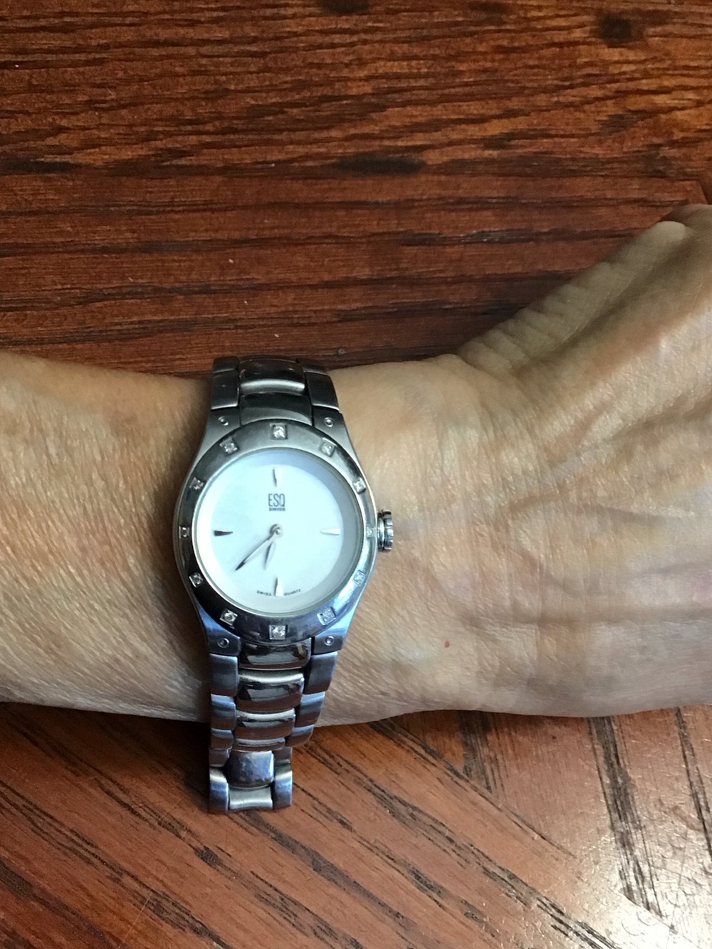 ESQ Stainless Steel Women's Watch - Silver & White
